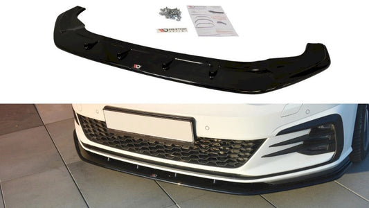MaxtonDesignFrontSplitterV.1forVolkswagenGolfMK7.5GTI/GTD/GTE(2017-2019)