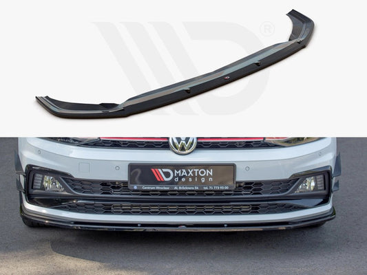 MaxtonDesignFrontSplitterV.1forVolkswagenPoloMK6AWGTI(2017-2021)