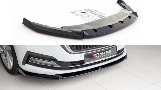 MaxtonDesignFrontSplitterV.1forSkodaOctaviaMK4(2019+)