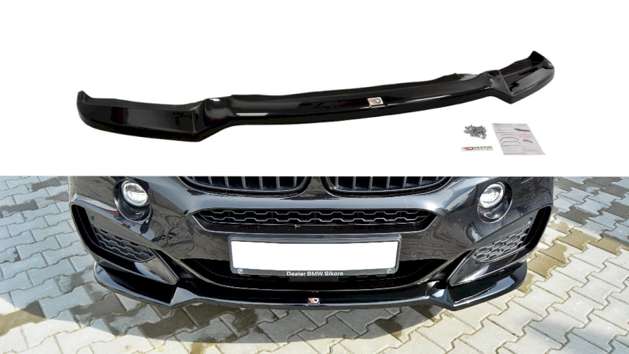 MaxtonDesignFrontSplitterV.1forBMWX6F16MSport(2014-2019)