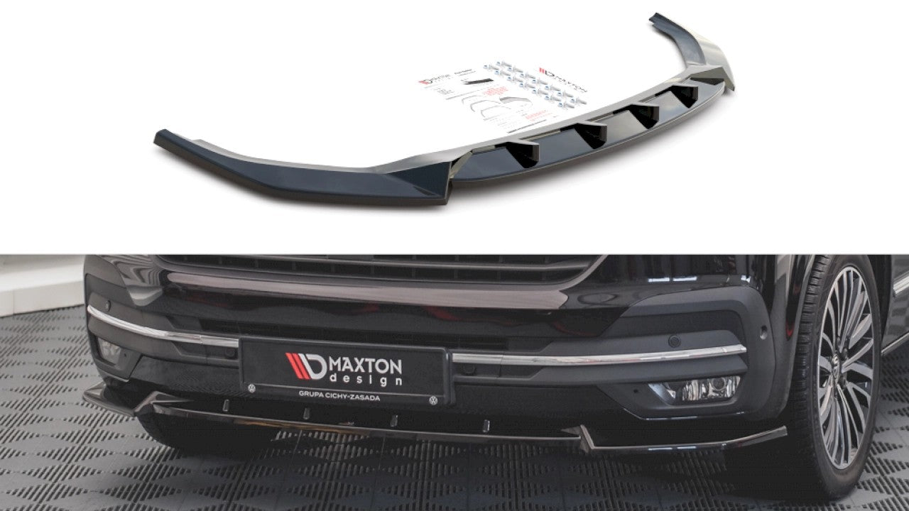 MaxtonDesignFrontSplitterV.1VolkwagenT6Facelift(2019-)