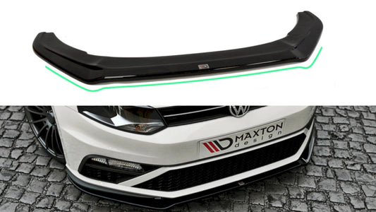 MaxtonDesignFrontSplitterV.2forVolkswagenPoloMK5GTI(Facelift)(2015-2017)