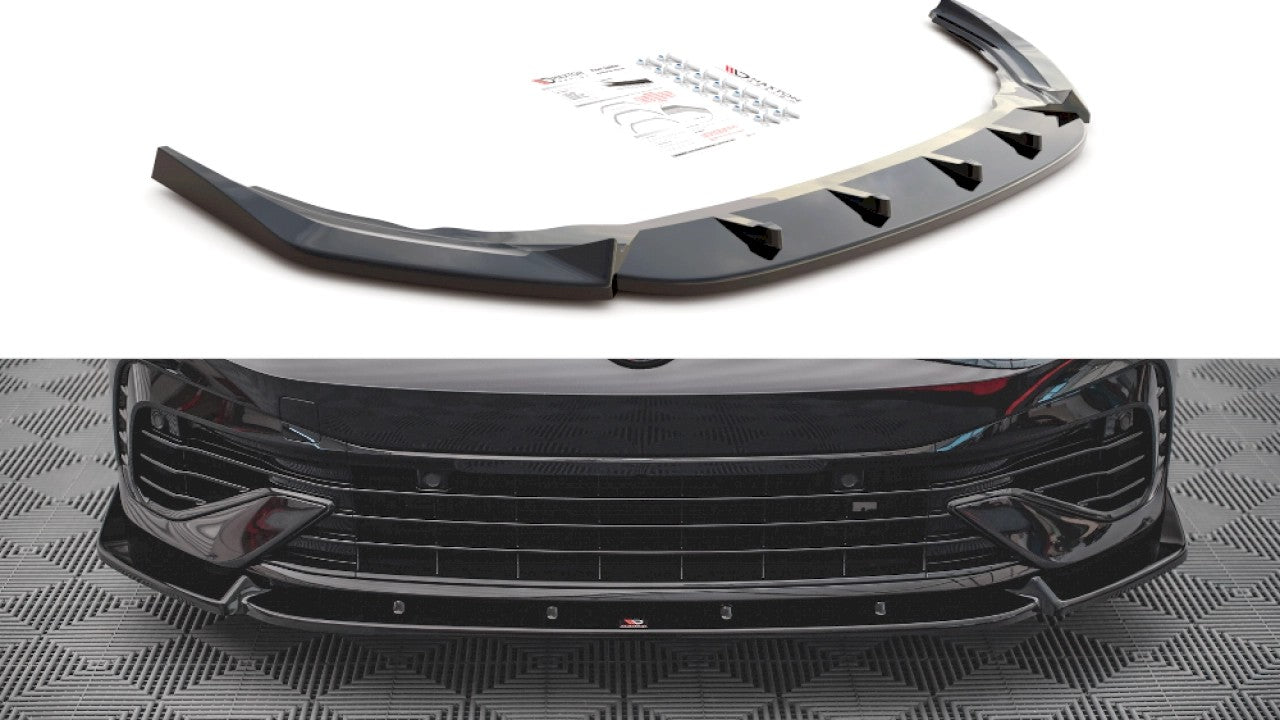 MaxtonDesignFrontSplitterV.2forVolkswagenGolfMK8R(2020+)