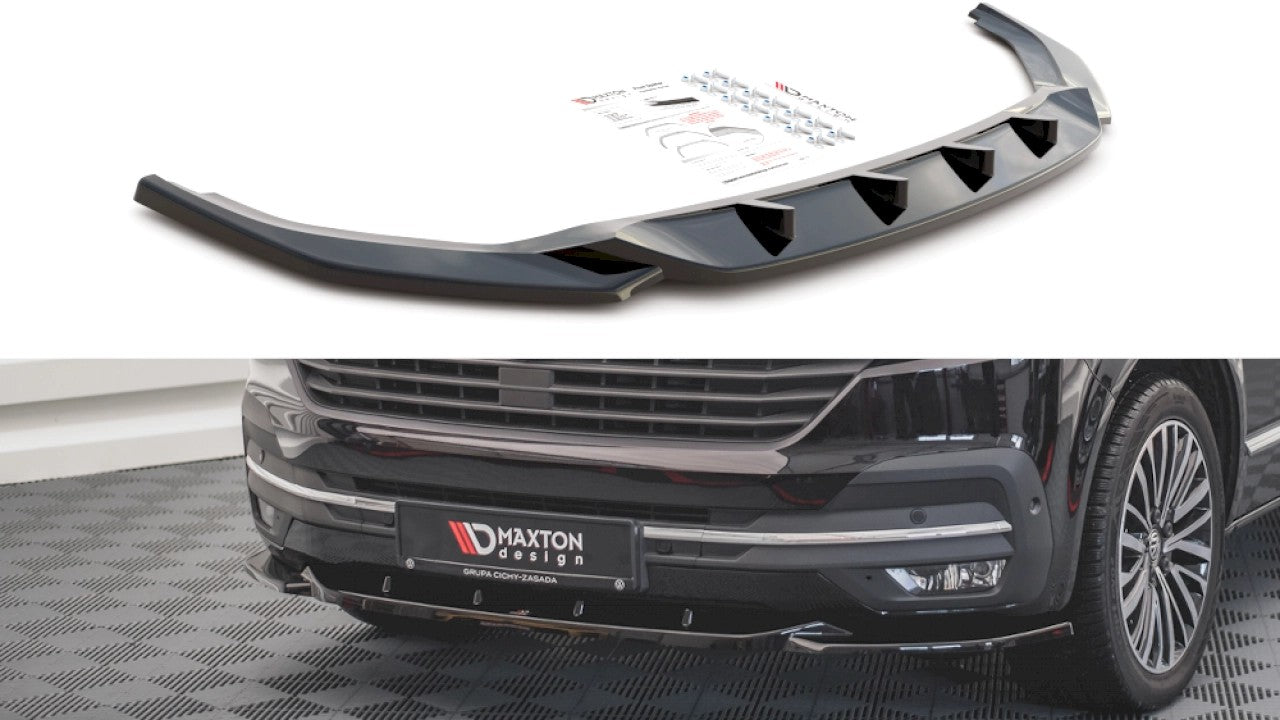 MaxtonDesignFrontSplitterV.2forVolkswagenT6Facelift(2019-)