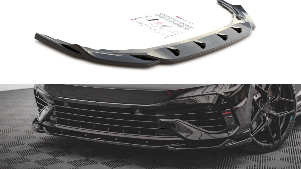 MaxtonDesignFrontSplitterV.4forVolkswagenGolfMK8R(2020+)