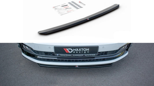 MaxtonDesignFrontSplitterV.4forVolkswagenPoloMK6AWGTI(2017-2021)