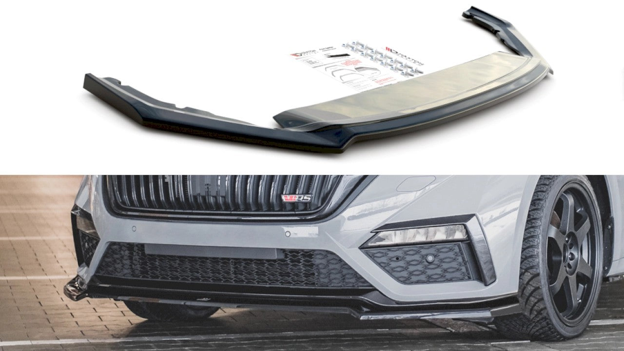 MaxtonDesignFrontSplitterV.4forSkodaOctaviaRSMK4(2020+)