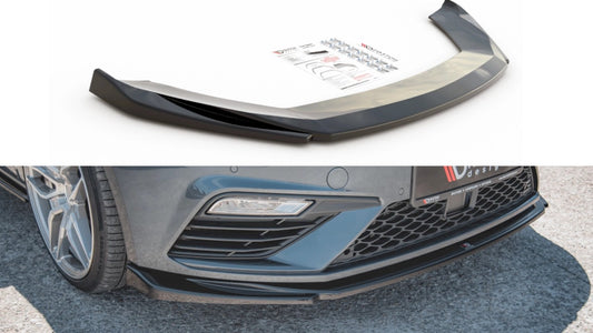 MaxtonDesignFrontSplitterV.5forSeatLeonMK3.5Cupra/FR(2017-2019)