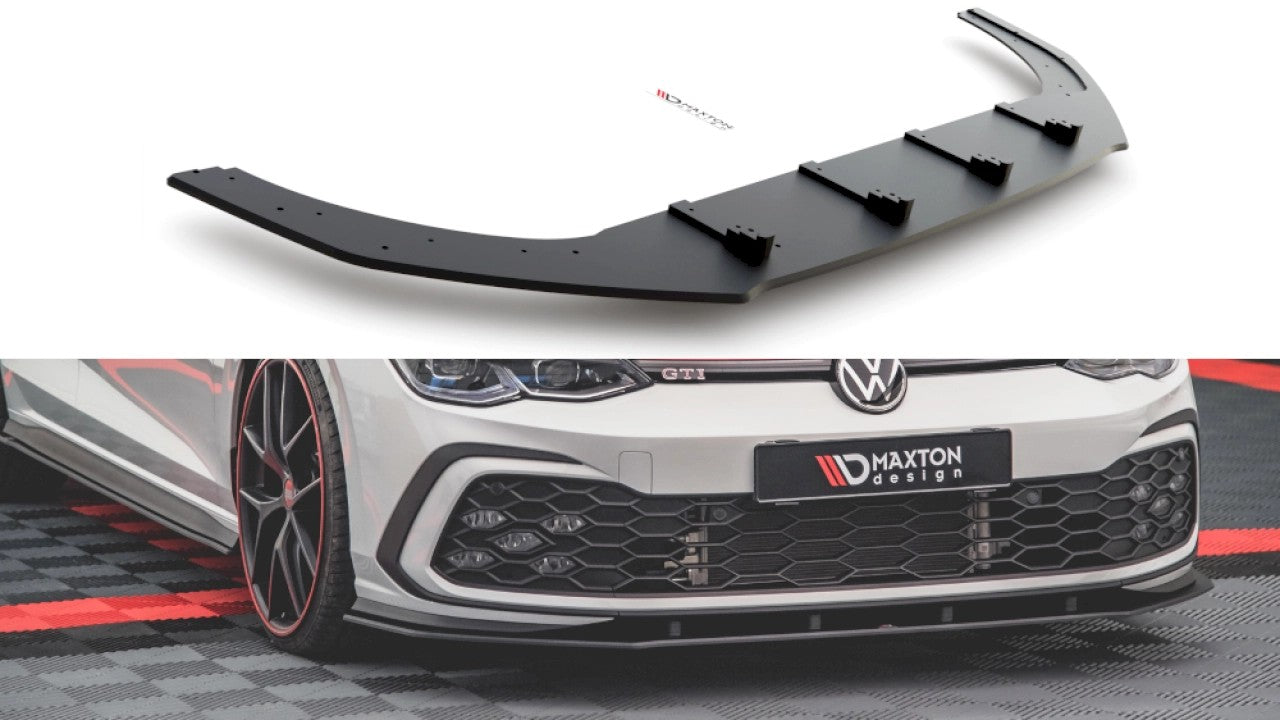 MaxtonDesignRacingDurabilityFrontSplitterforVolkswagenGolfMK8GTI(2020+)