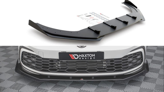 MaxtonDesignRacingDurabilityFrontSplitter(+Flaps)forVolkswagenGolfMK8GTI(2020+)