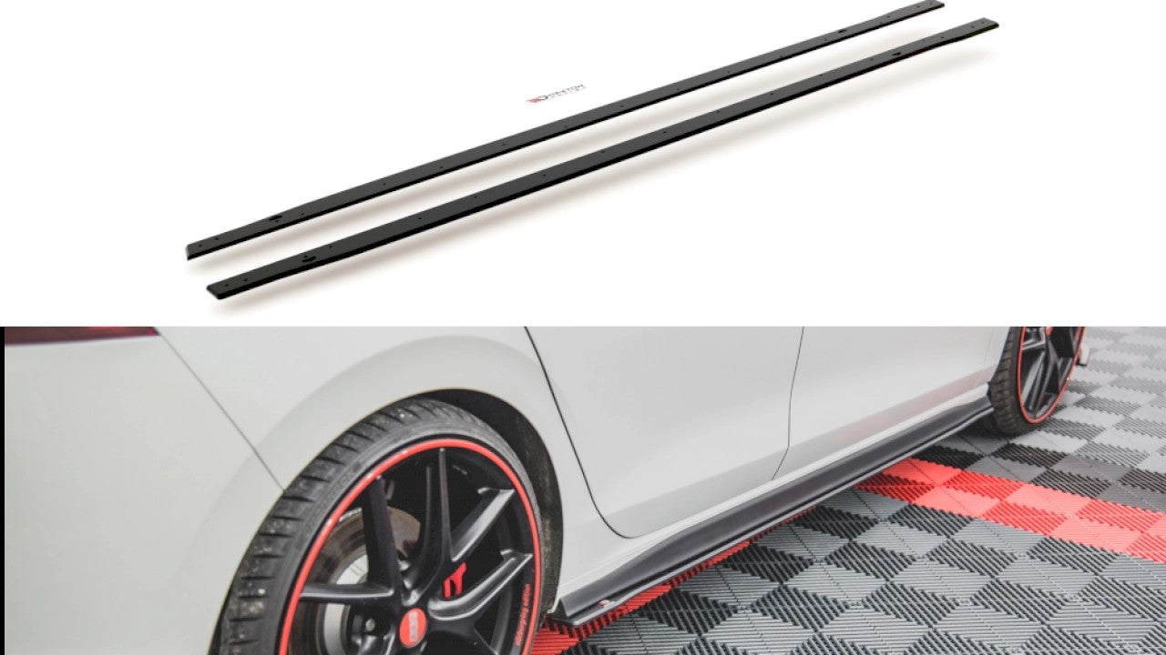 MaxtonDesignRacingDurabilitySideSkirtsforVolkswagenGolfMK8GTI/GTIClubsport(2020+)