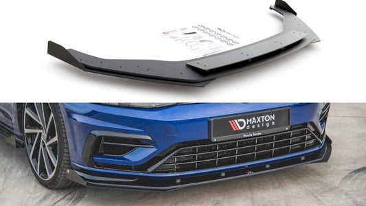 MaxtonDesignRacingFrontSplitter+FlapsForVolkswagenGolfMK7.5R(2017-2020)