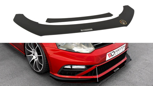 MaxtonDesignRacingFrontSplitterForVolkswagenPoloMK5GTI(Facelift)(2015-2017)