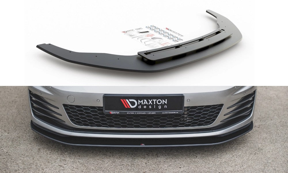 MaxtonDesignRacingFrontSplitterForVolkswagenGolfMK7GTI/GTD/GTE(2013-2016)