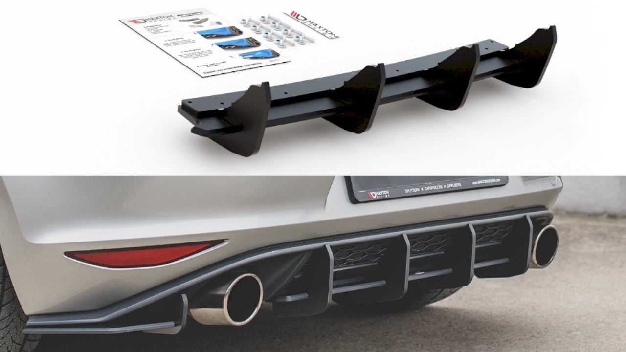 MaxtonDesignRacingRearDiffuserV.1ForVolkswagenGolfMK7GTI(2013-2016)