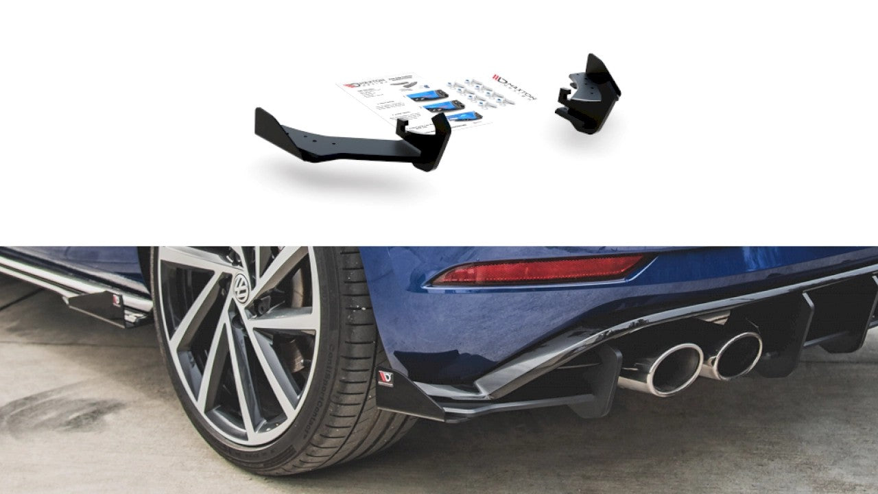 MaxtonDesignRacingRearSideSplitters/Spats&FlapsforVolkswagenGolfMK7.5R(2017-2019)