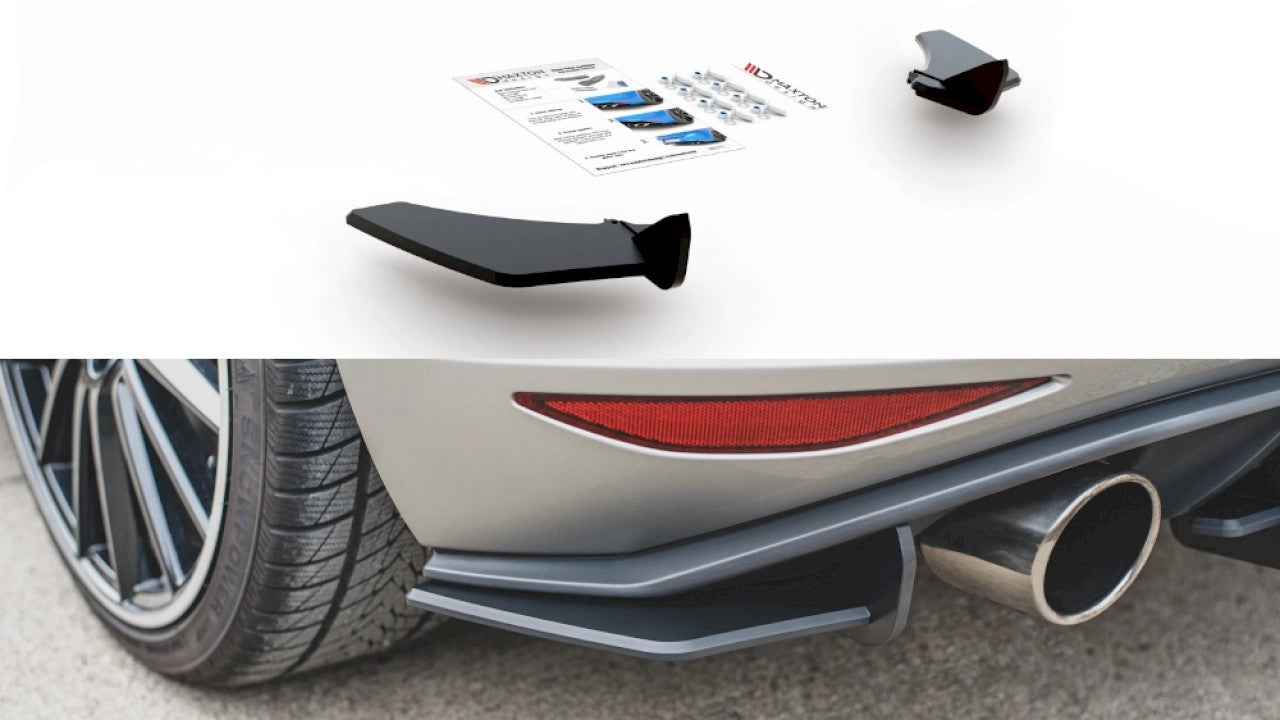 MaxtonDesignRacingRearSideSplitters/SpatsV.1forVolkswagenGolfMK7GTI(2013-2016)