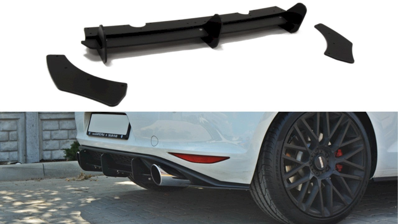 MaxtonDesignRearDiffuser&RearSideSplitters/SpatsforVolkswagenGolfMK7GTI(2013-2016)