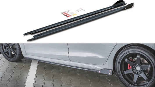 MaxtonDesignSideSkirts(+Flaps)V.2forSkodaOctaviaRSMK4(2020+)