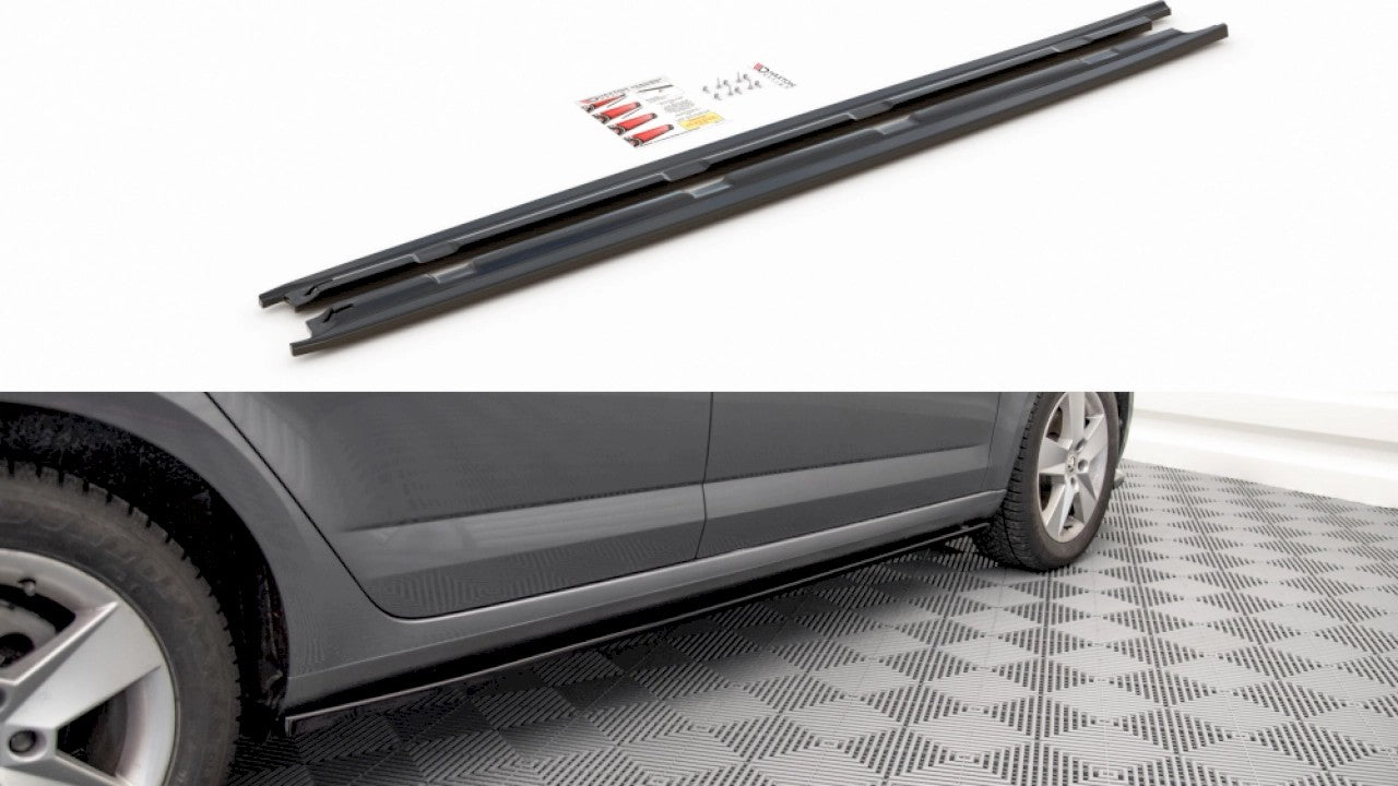 MaxtonDesignSideSkirtsforSkodaOctaviaMK3.5(2016-2020)