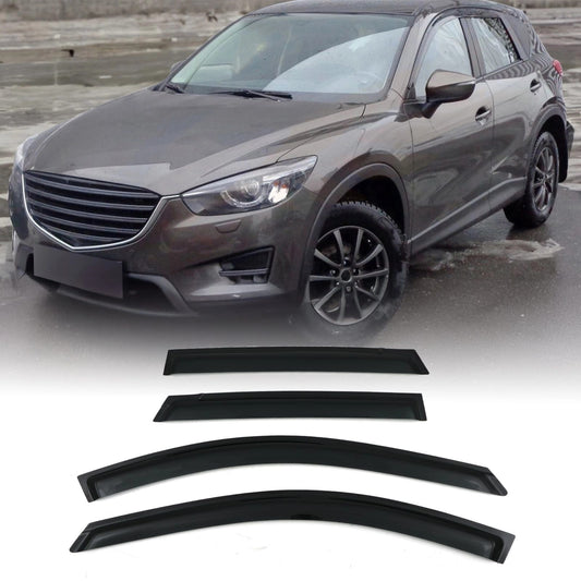 MazdaCX-5MK112-15BlackWindDeflectors
