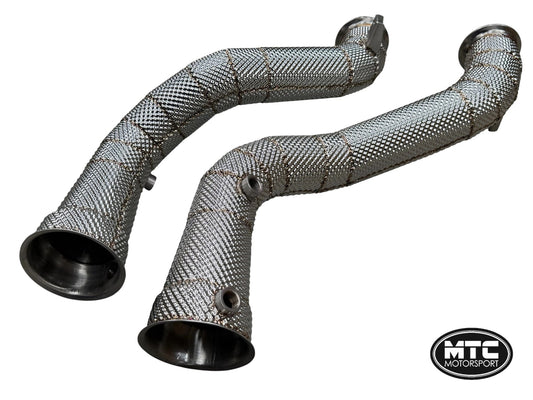 McLarenGT4.0LDecatDownpipeswithHeatShield|MTCMotorsport