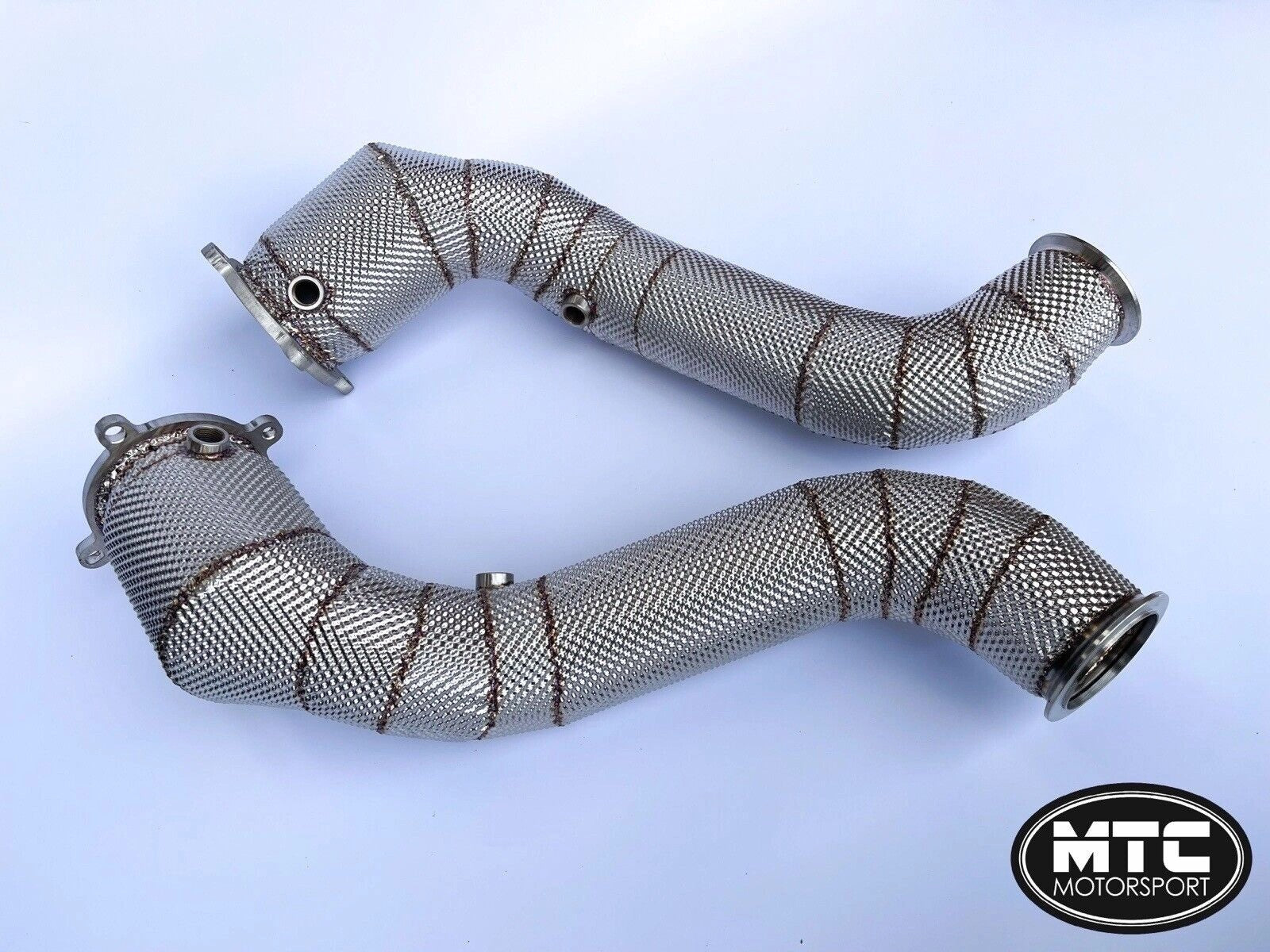 McLarenSennaDownpipeswith200CellHi-FlowSportsCats&HeatShields|MTCMotorosport