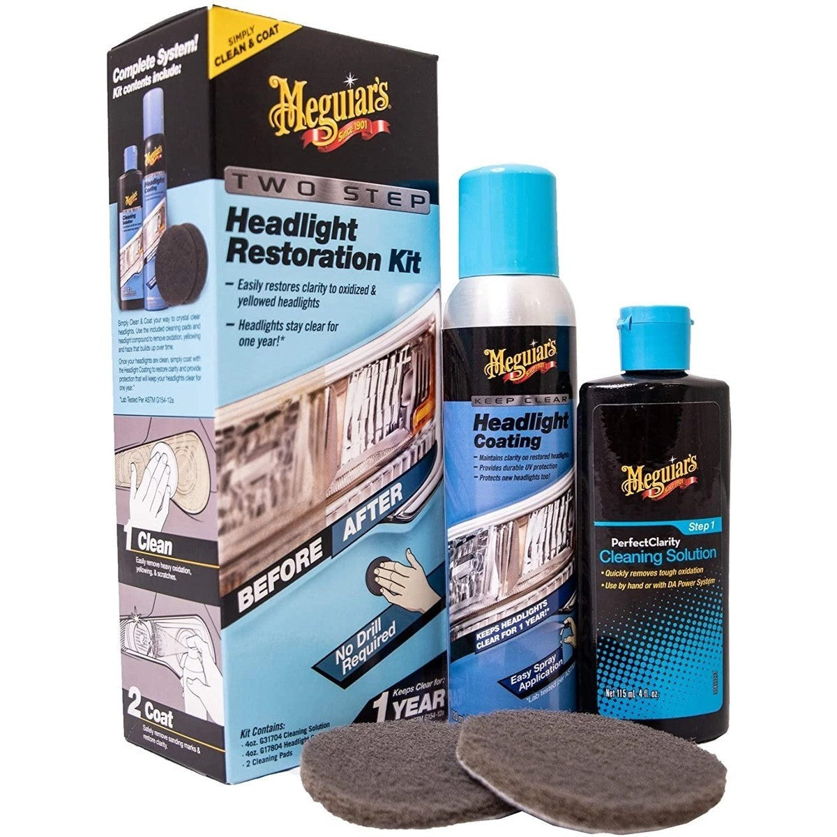 Meguiar'sG2970EUTwoStepHeadlightRestorationKit
