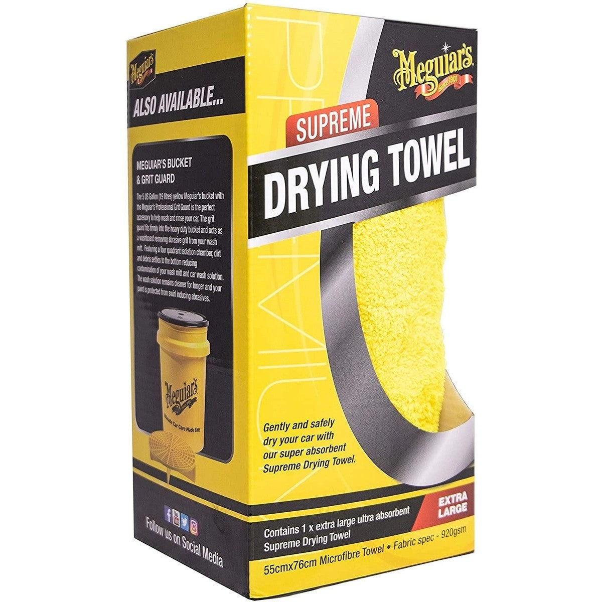 Meguiar'sX1802EUSupremeDryingTowelExtraLarge