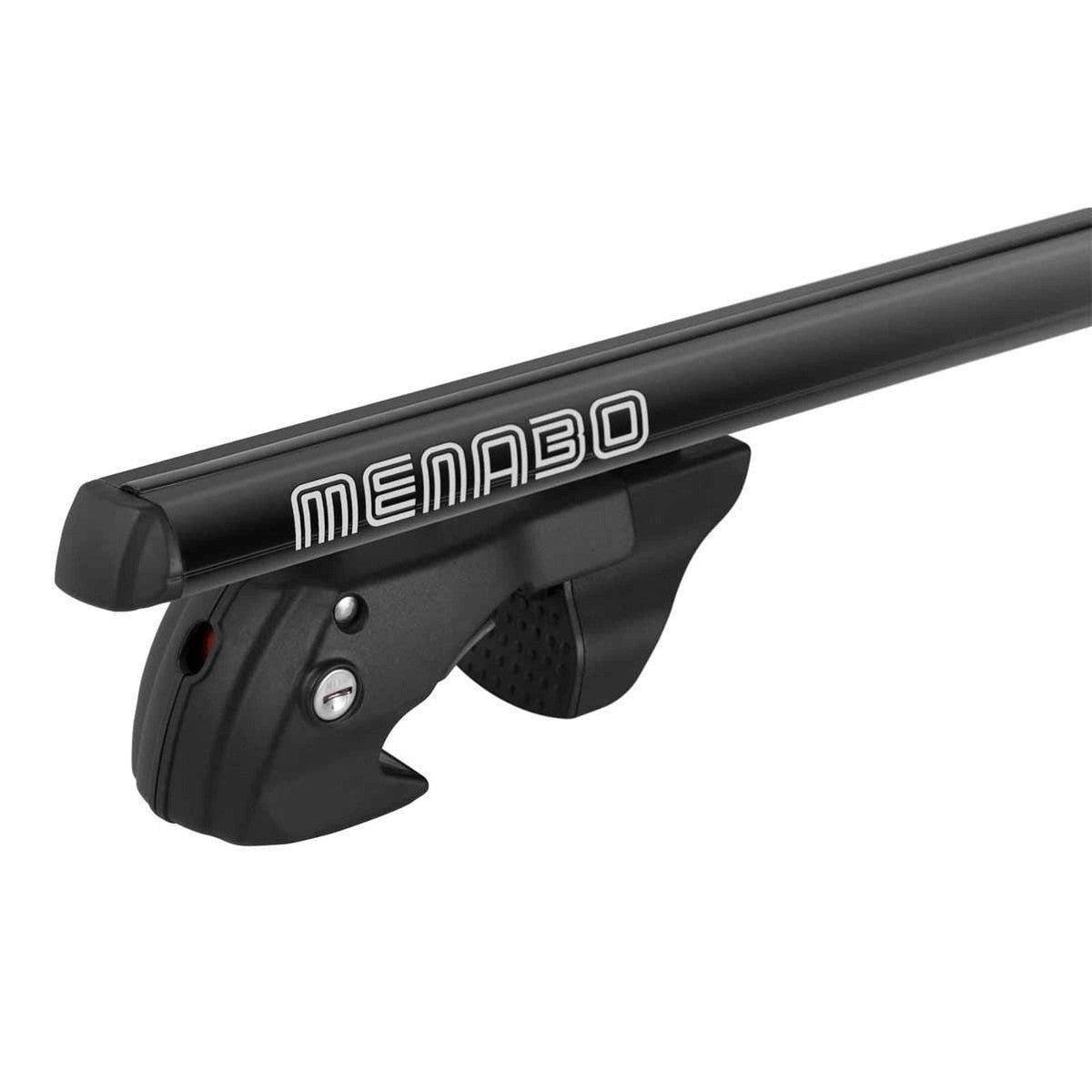 MenaboShermonBlackRaisedRailRoofBars1180mm(90kgMax.)