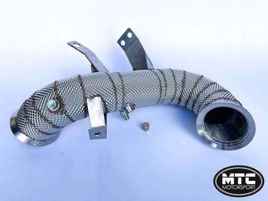 MercedesA45S3”DecatDownpipeCLA45SA45SAMGwithHeatShield2019-|MTCMotorsport