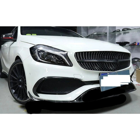MercedesAClassA45AMG/AMGLineFrontAeroUpgradePackageW1762016-2019(CarbonFibre/Black)