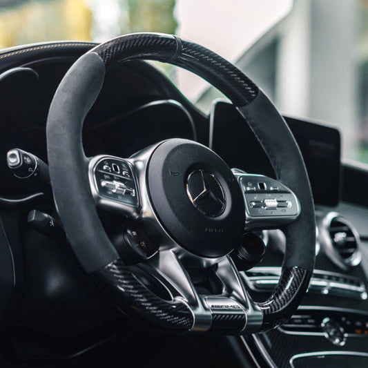 MERCEDESAMGCARBONFIBREFULLYCUSTOMISABLESTEERINGWHEEL2019-2022MODELS