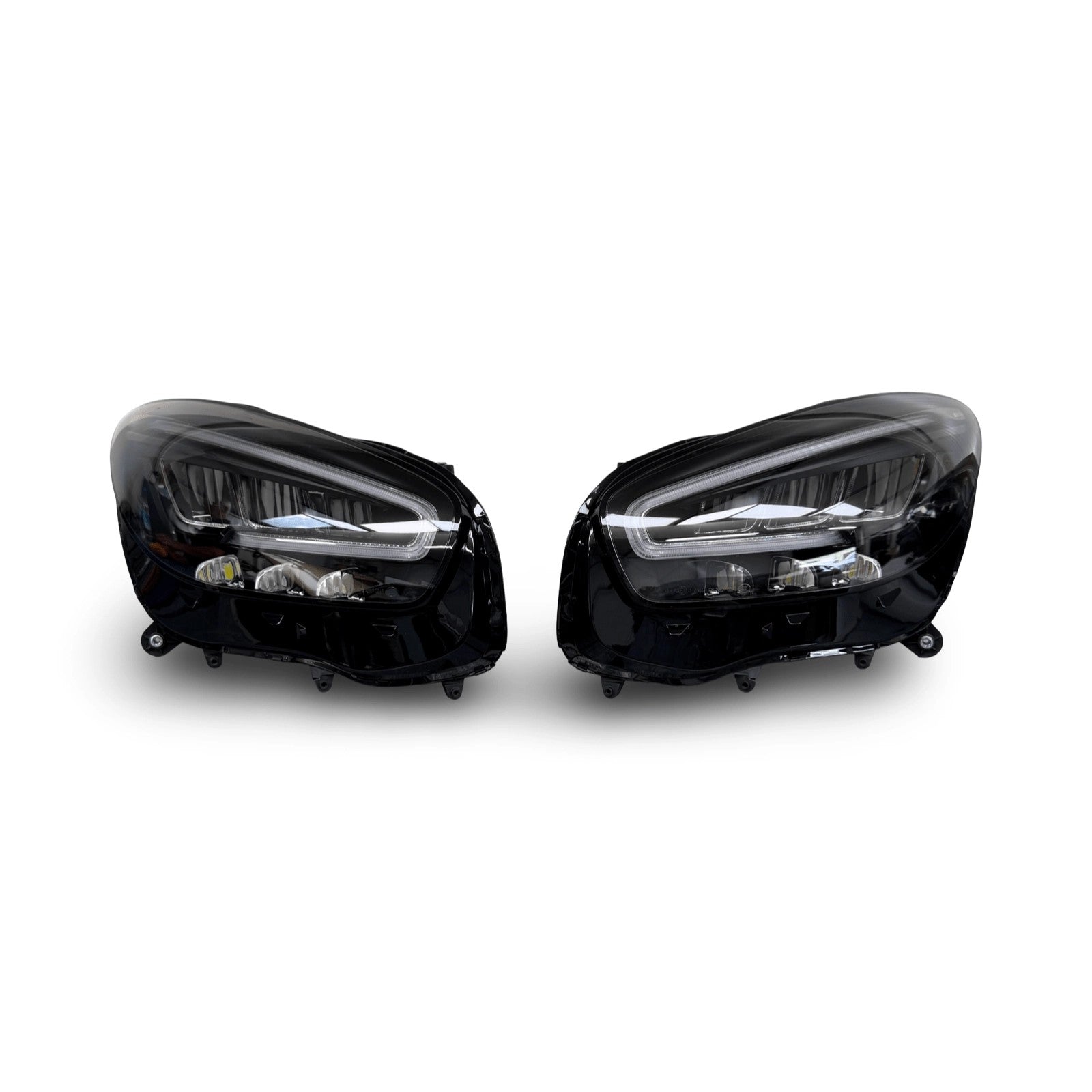MercedesAMGGTC190R190LEDFaceliftHeadlightsPairLeftandRight(ConversionKit)A1909060501A1909060601