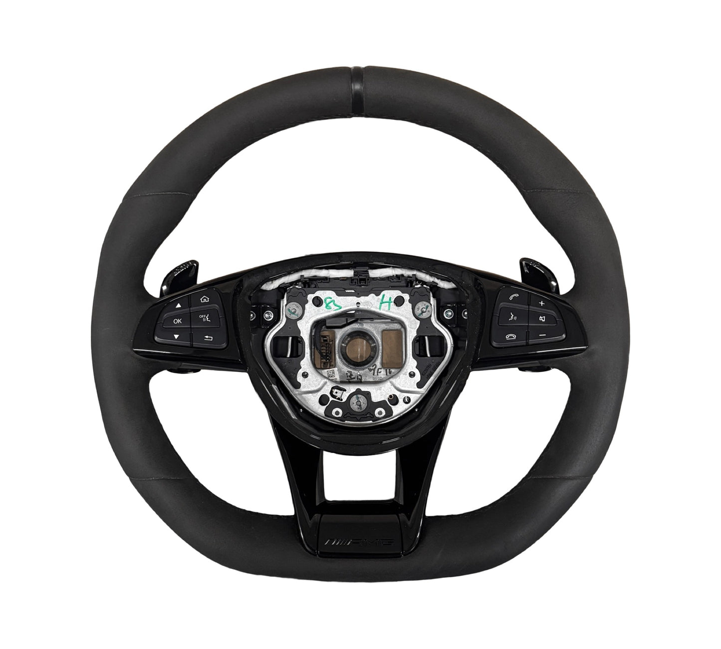 MERCEDESAMGGTC190W190AMGMultifunctionSteeringWheelA1904607300FullAlcantara(Black)