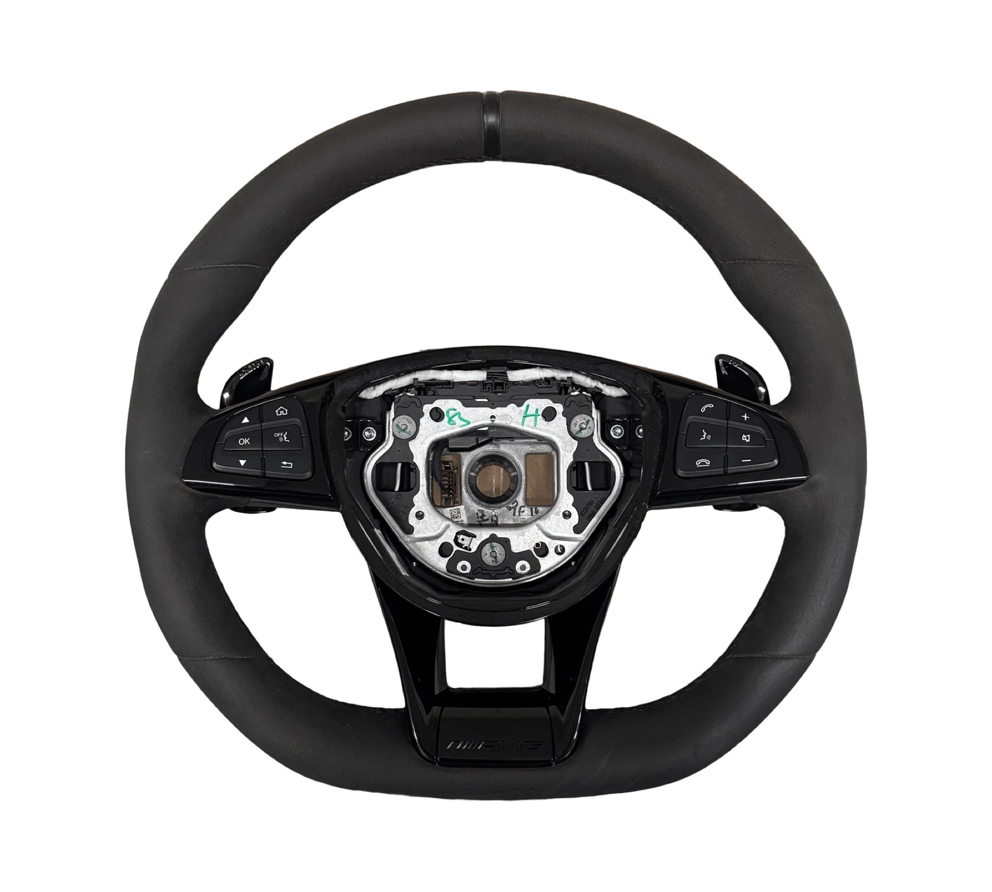 MERCEDESAMGGTC190W190AMGMultifunctionSteeringWheelA1904607300FullAlcantara(Black)