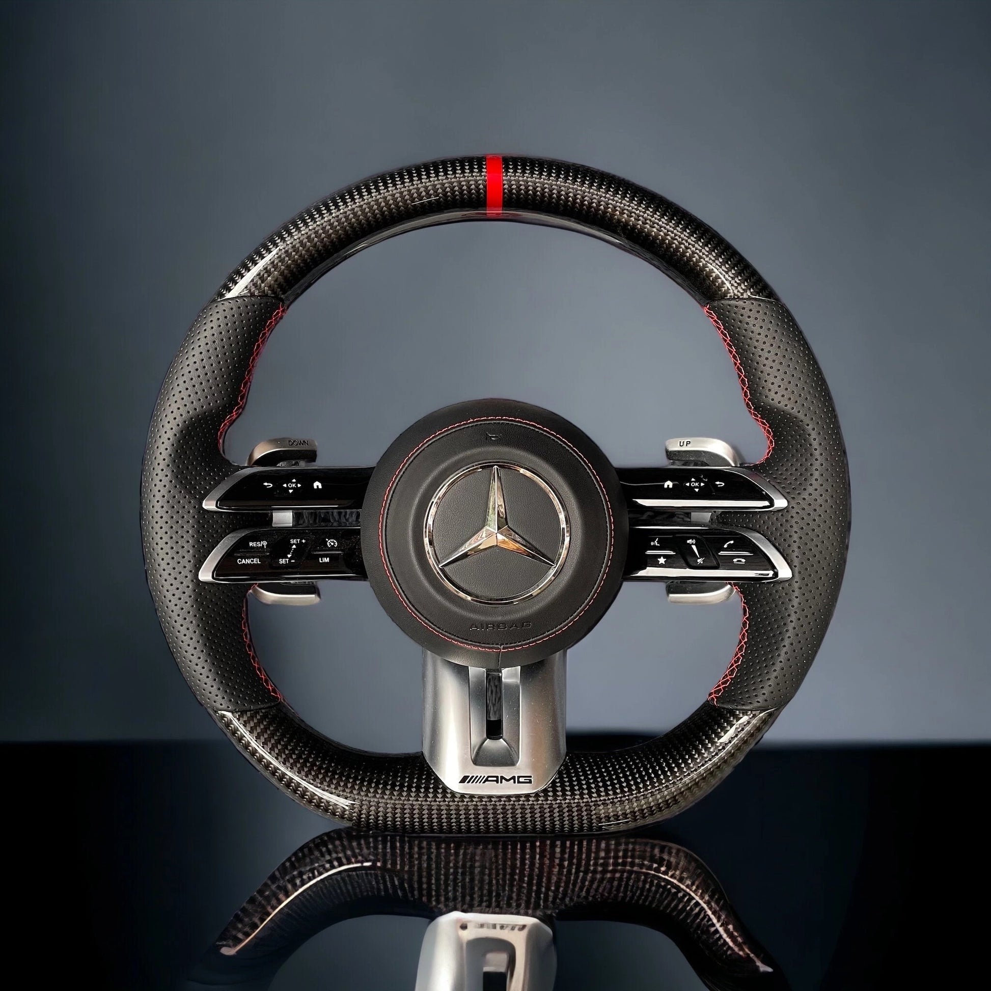 MercedesBenzEClassCustomCarbonFibreSteeringWheel(2022+ModelsW214+OTHER)