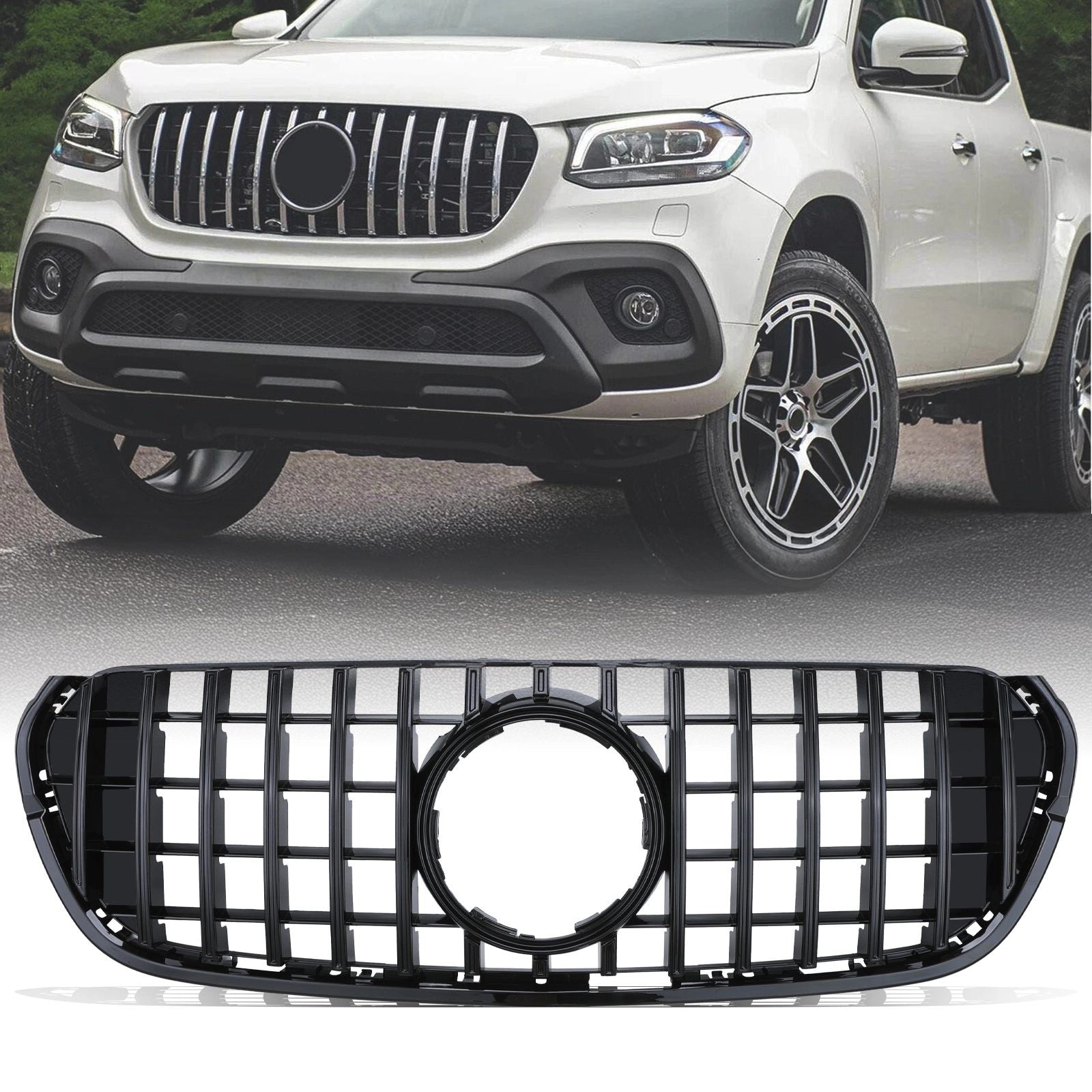 MercedesBenzXClassW47018-20GlossBlackGTRStyleFrontGrille