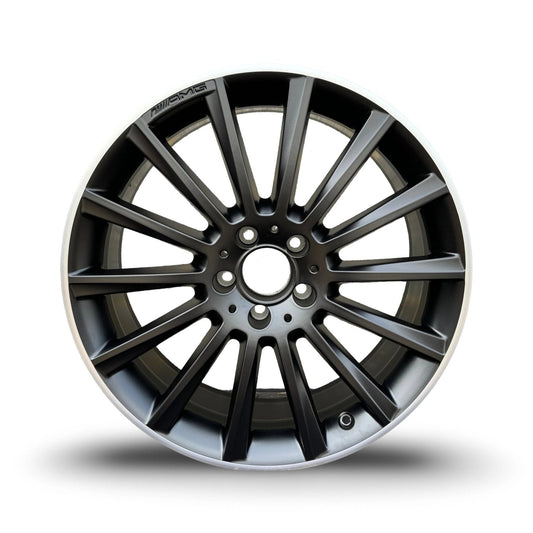 MERCEDESC43FRONTALLOY7.5JET33A2054015400MATTEBLACKDIAMONDFINISH
