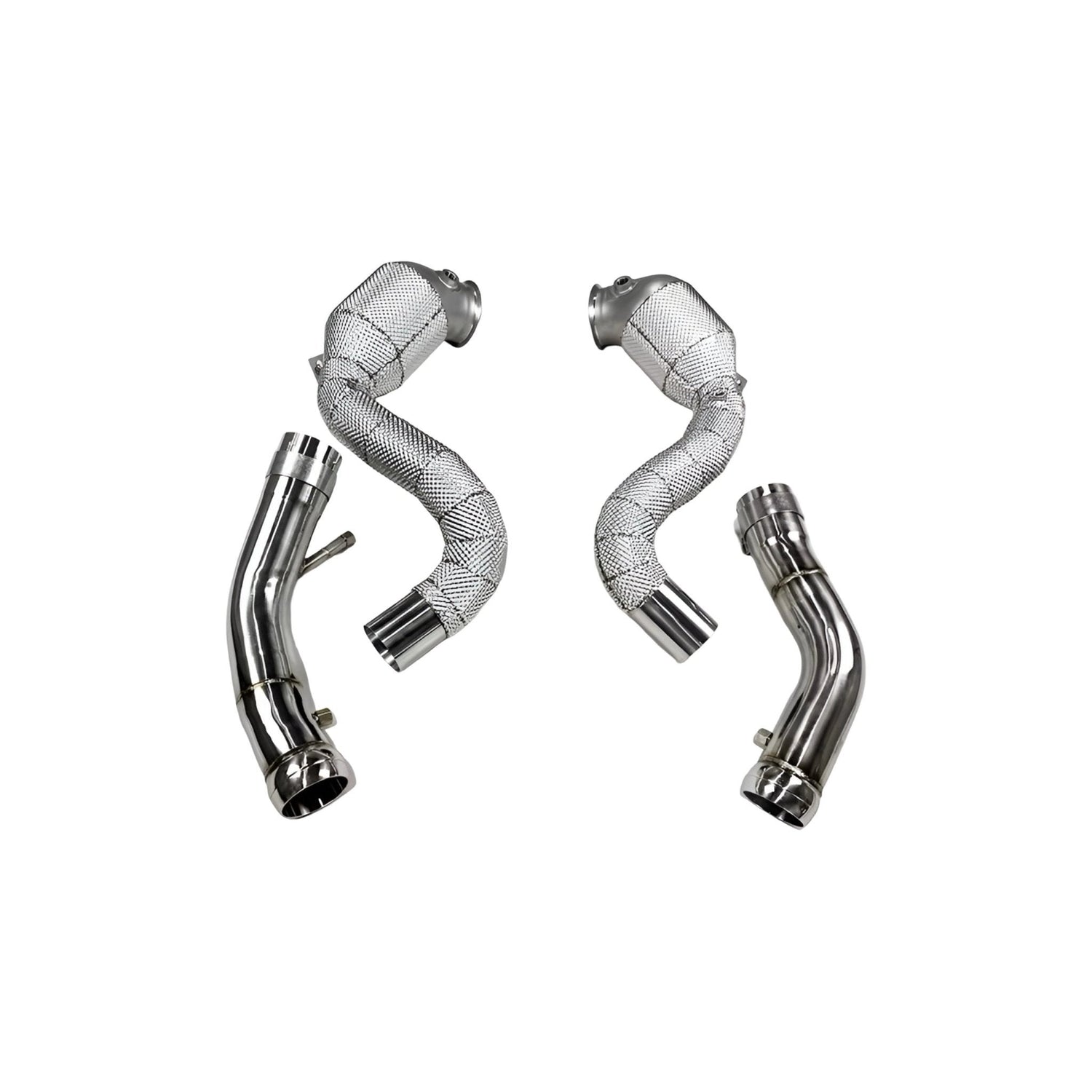 MercedesC63/C63SAMGM177HeatShielded200CellHi-flowSportCatDownpipes2014-2019