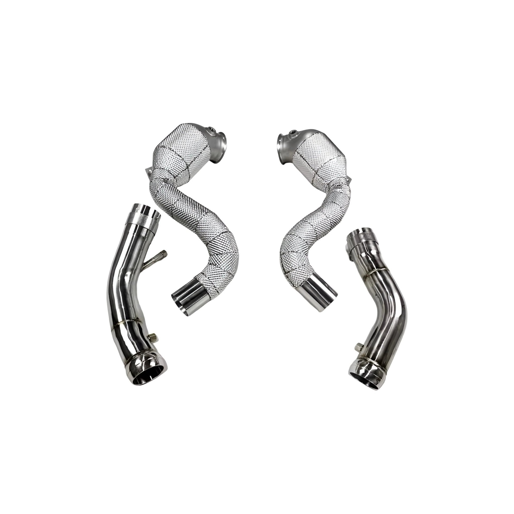 MercedesC63/C63SAMGM177HeatShielded200CellHi-flowSportCatDownpipes2014-2019