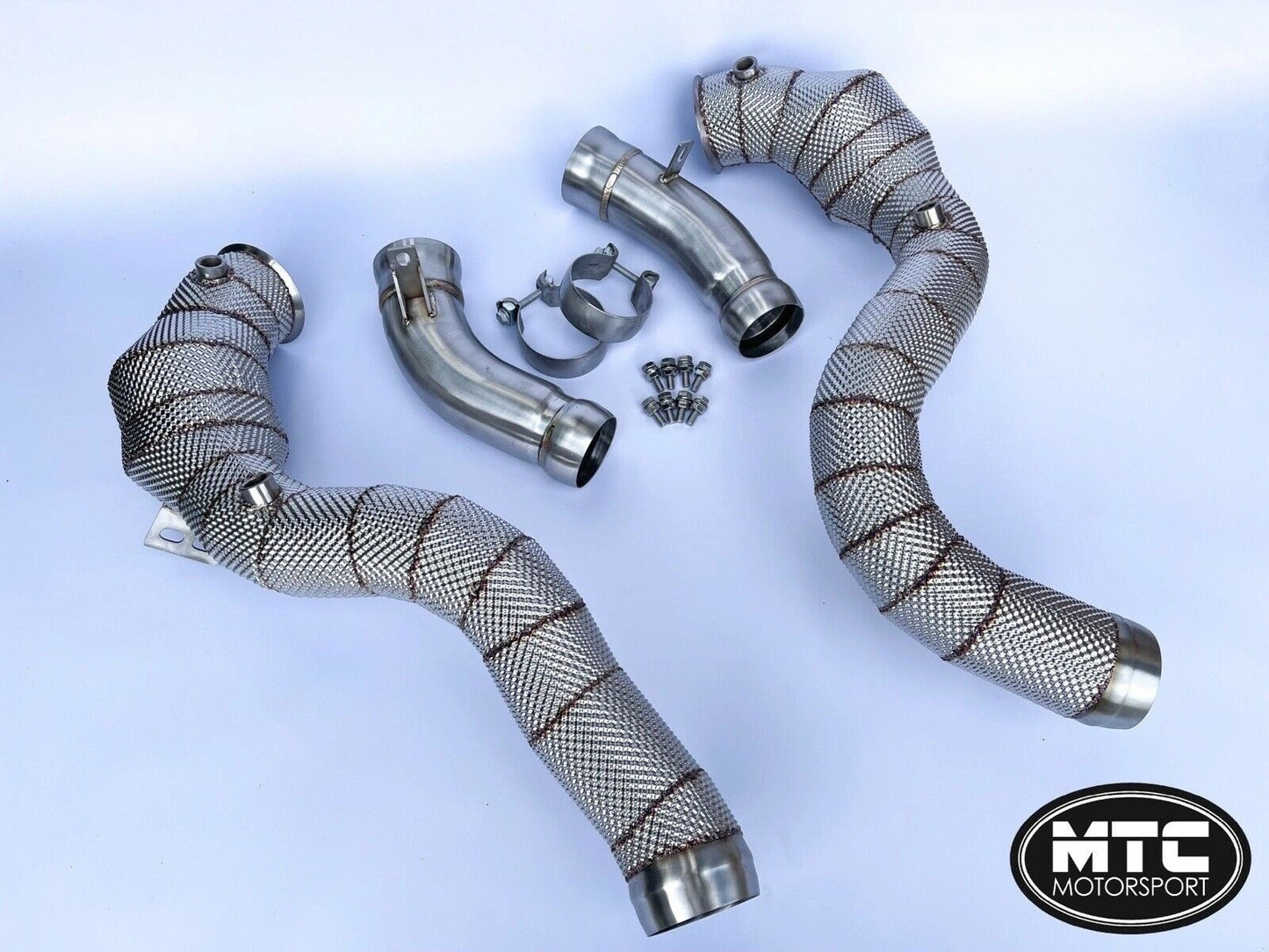 MercedesGLC63SDownpipeswith200CellHi-FlowSportsCats&HeatShield2017-GLC63S|MTCMotorsport