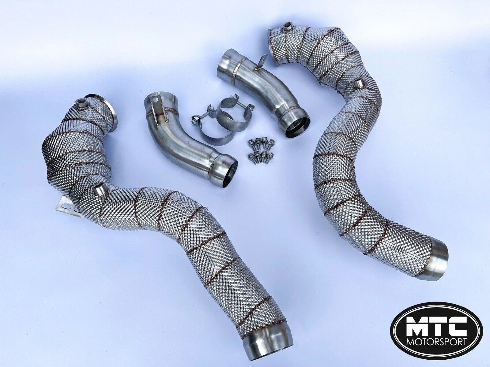MercedesGLC63SDownpipeswith200CellHi-FlowSportsCats&HeatShield2017-GLC63S|MTCMotorsport