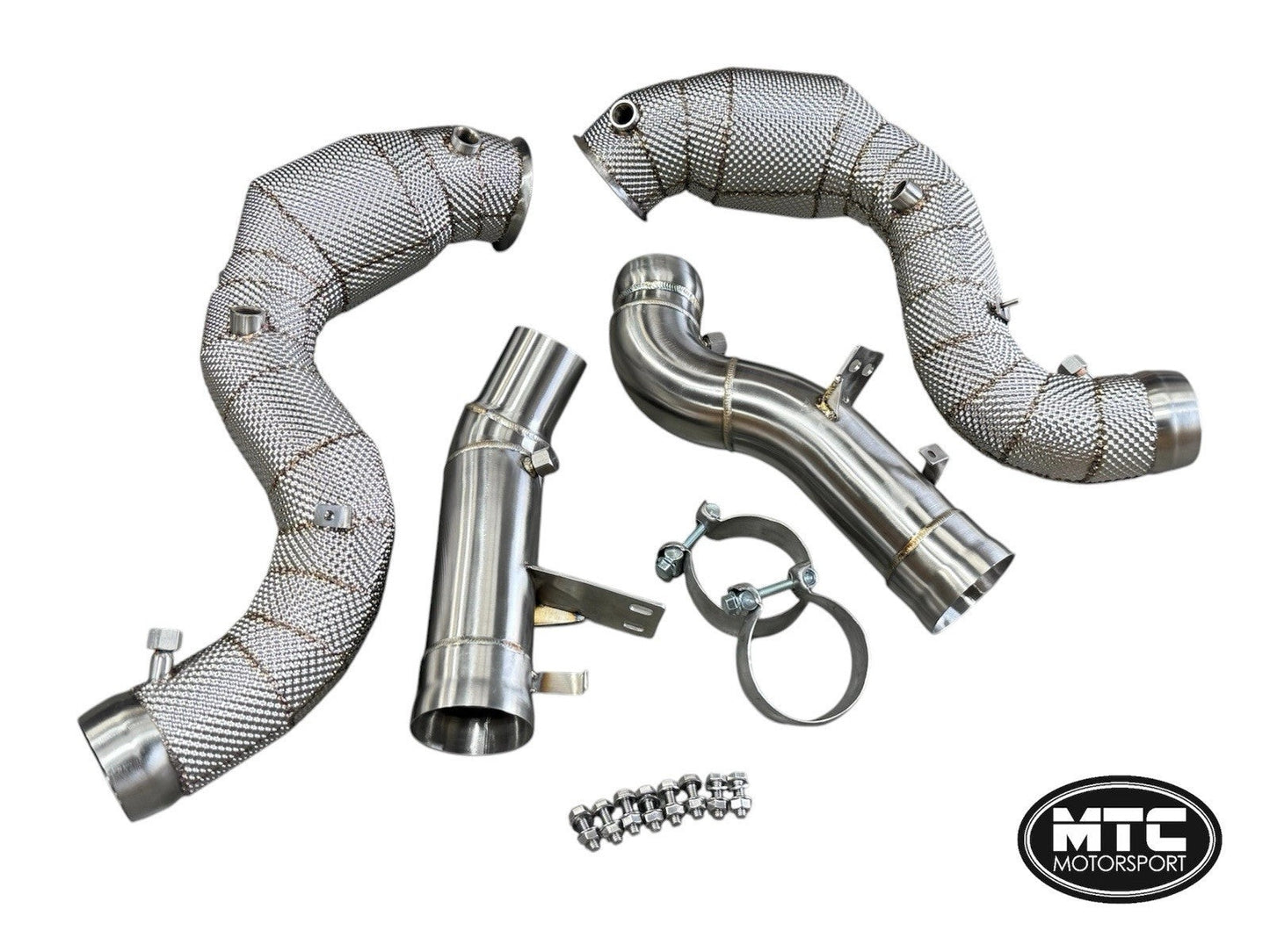 MERCEDESGLE63SDOWNPIPESWITH200CELLHI-FLOWSPORTSCATS&HEATSHIELD2017-