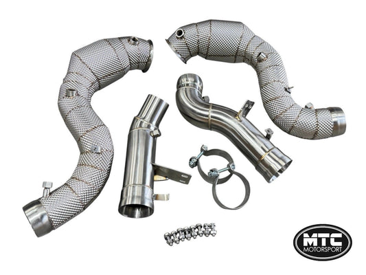MERCEDESGLE63SDOWNPIPESWITH200CELLHI-FLOWSPORTSCATS&HEATSHIELD2017-