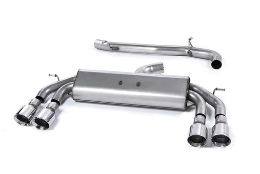 MilltekVWGolfMK7R2.0TSI(300PS)(14+)Non-ValvedRaceSystem-Non-Resonated-PolishedRoundTips–SSXVW408