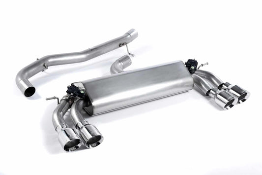 MilltekVWGolfMK7R2.0TSI(300PS)(14+)Non-ResonatedCat-BackExhaust–PolishedRoundTips–SSXVW403