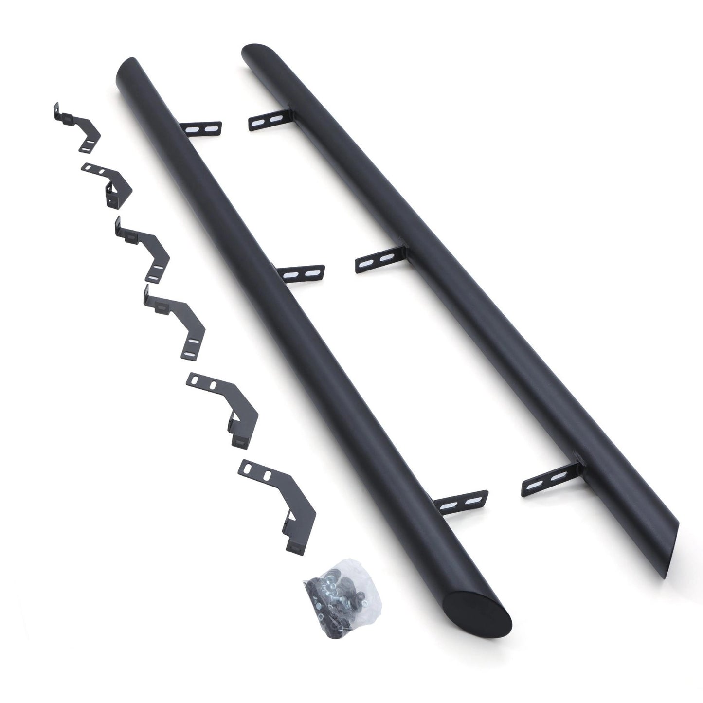 MitsubishiL200Series5&6DoubleCab15-23MatteBlack3SideBars