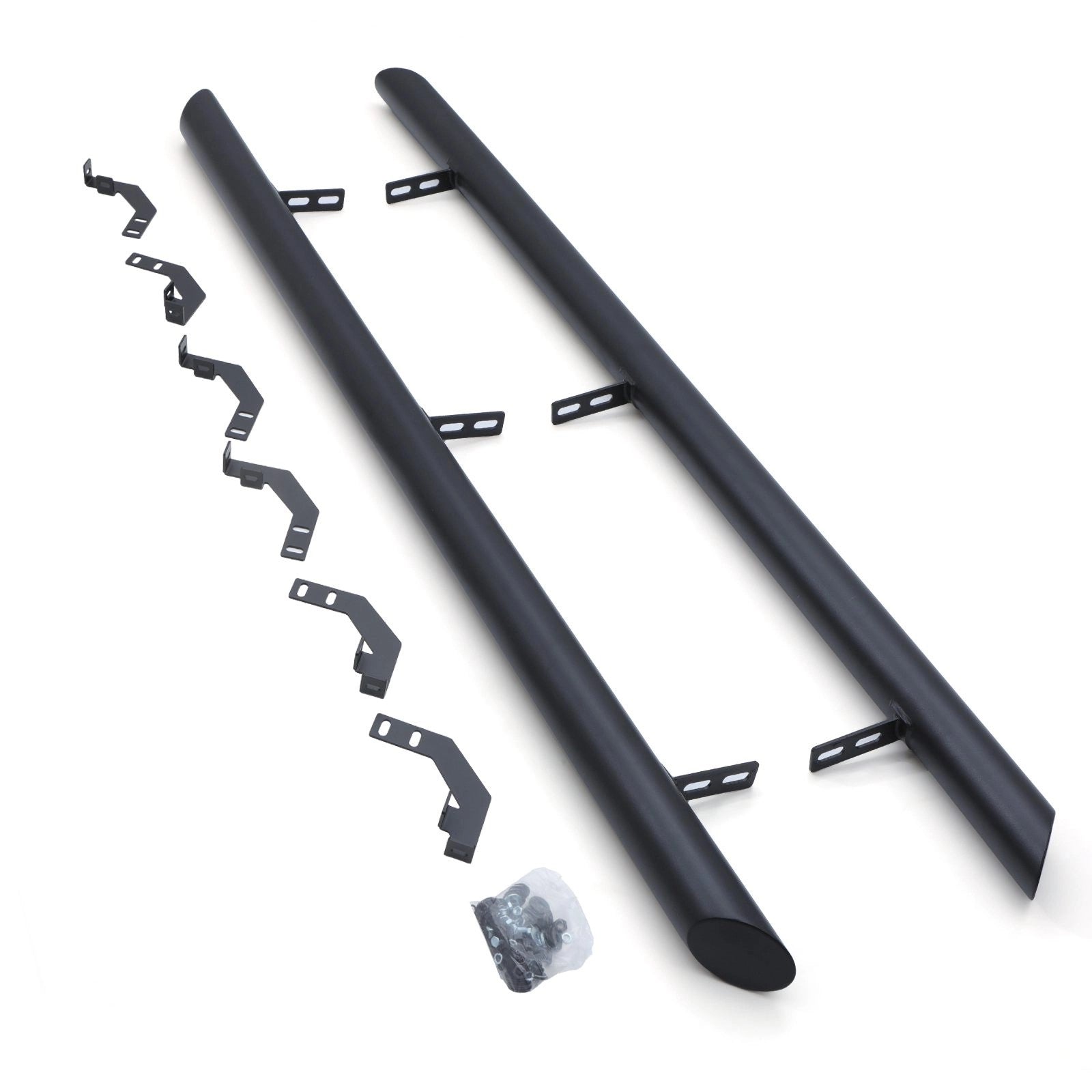 MitsubishiL200Series5&6DoubleCab15-23MatteBlack3SideBars