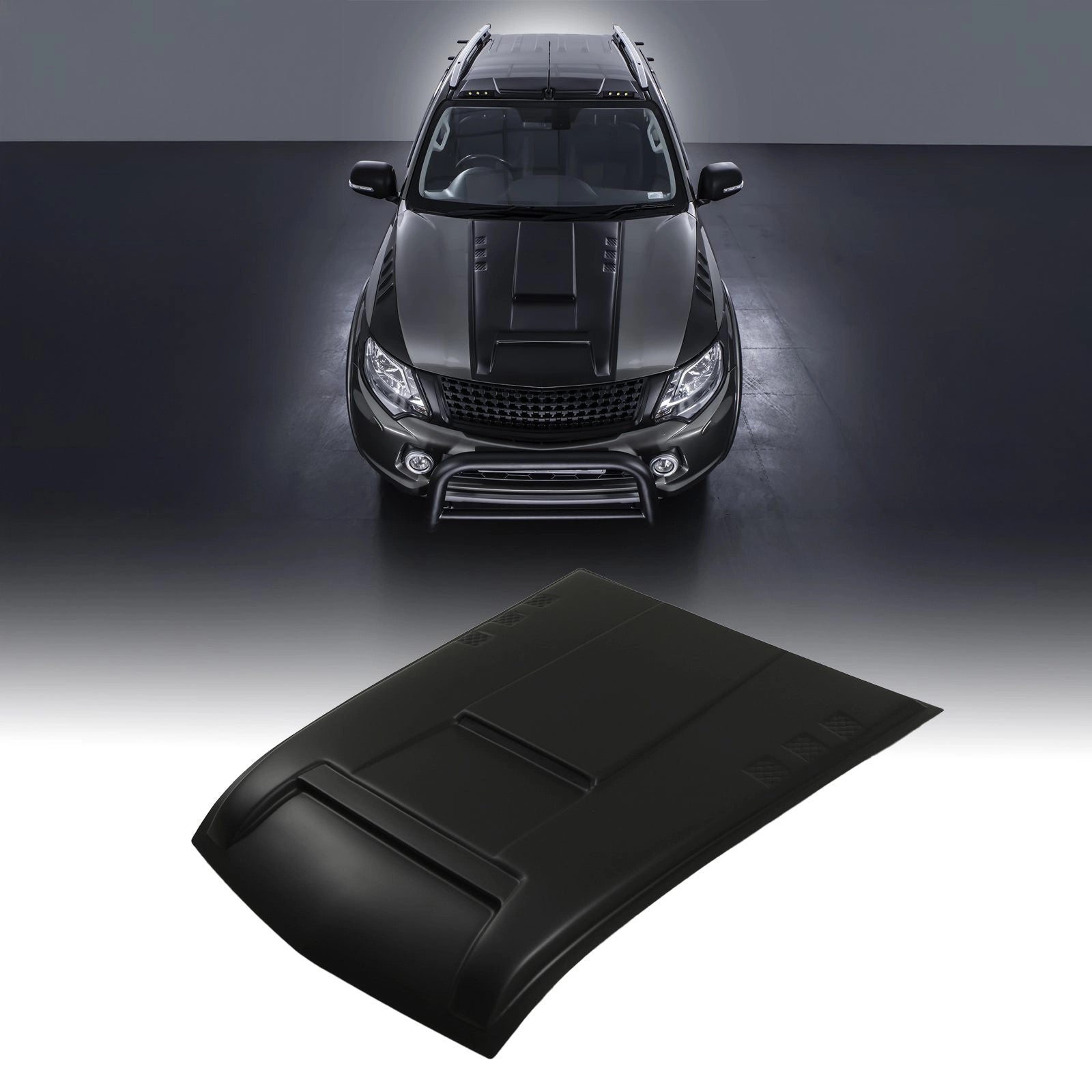 MitsubishiL200Triton15-18MatteBlackBonnetVentCover